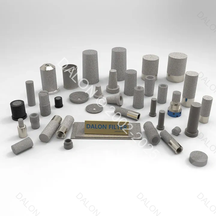  sintered air filter for pneumatic parts - STEEL FILTER CONE 3.9X17 80MICRON